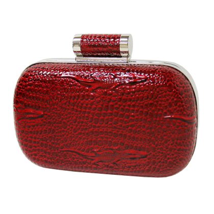 Animal print box clutch