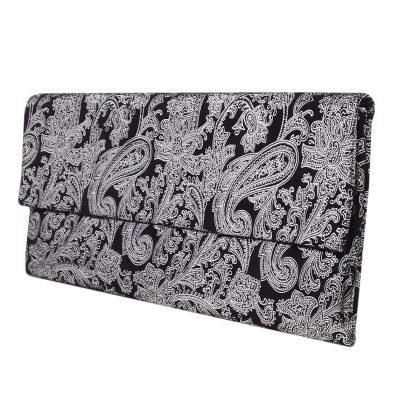 Paisley print clutch