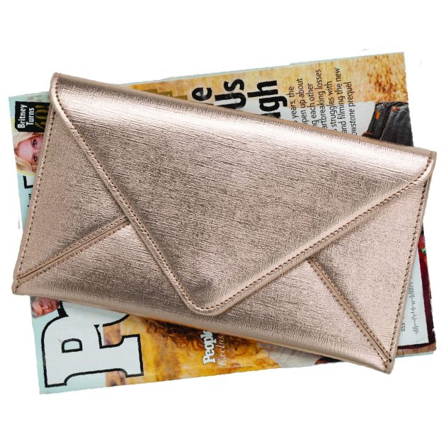 Champagne Metal Clutch - Image 3
