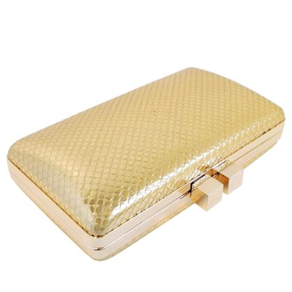 Metal box clutch with flap