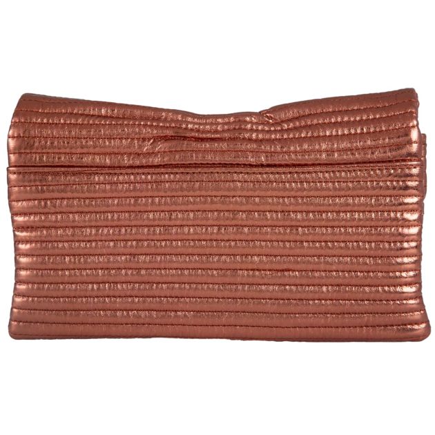 Bow Faux Leather Envelope Clutch - Image 5