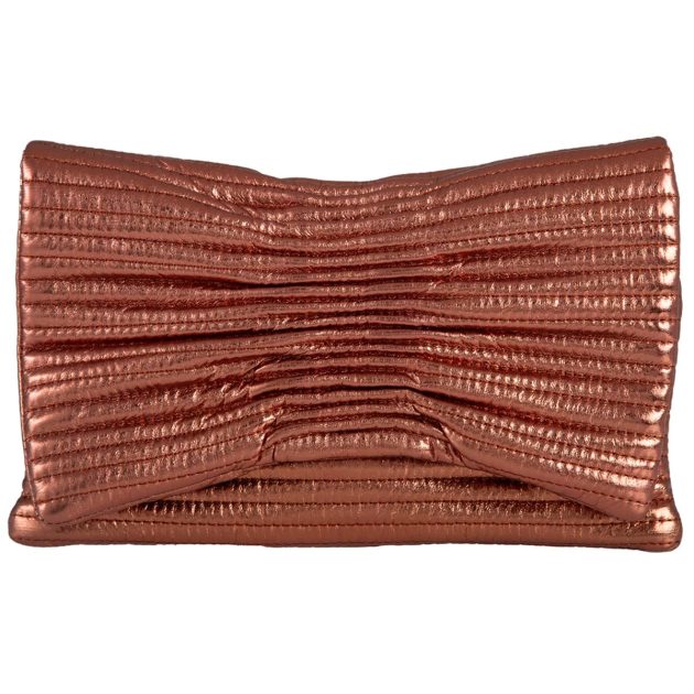 Bow Faux Leather Envelope Clutch - Image 2