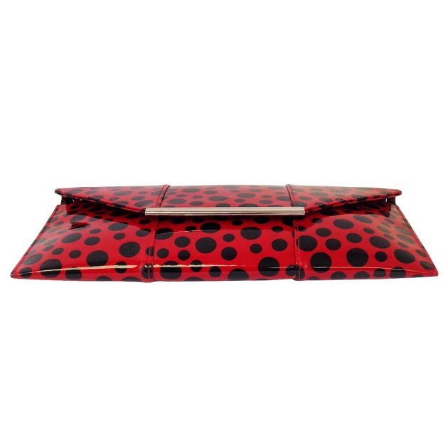 Red and black polka dots envelope clutch - Image 4