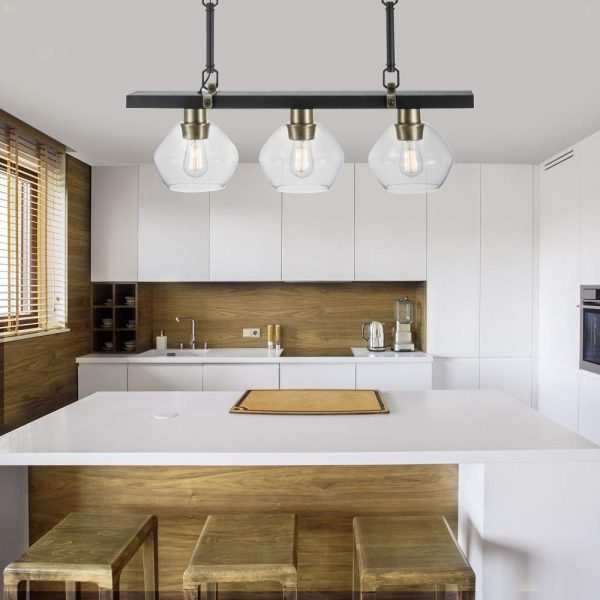 Three linear pendant lights - Image 2