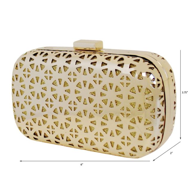 Cutout Metal Box Clutch - Image 3