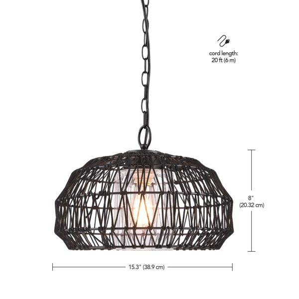 Single head outdoor/indoor plug-in pendant light - Image 9