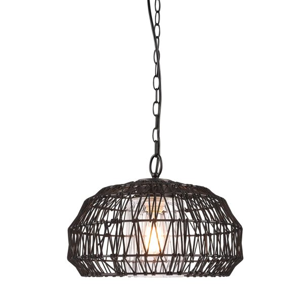 Single head outdoor/indoor plug-in pendant light