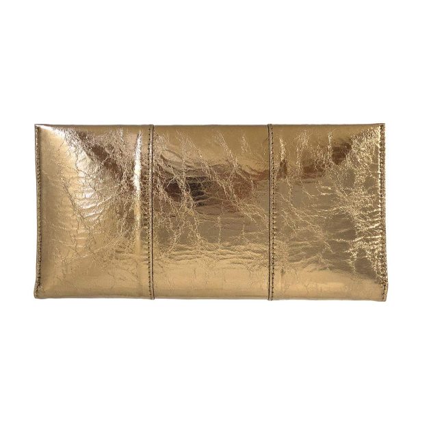 Gold Women's Metal Clutch - Image 5
