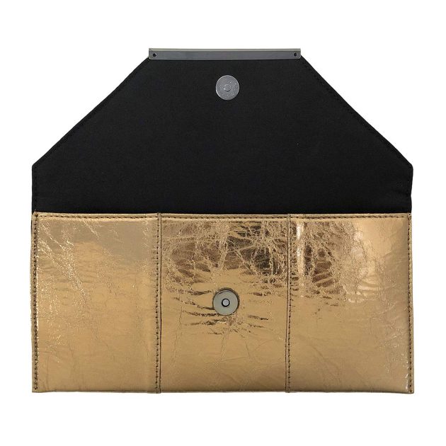 Gold Women's Metal Clutch - Image 4