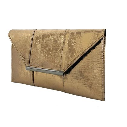 Gold Women's Metal Clutch