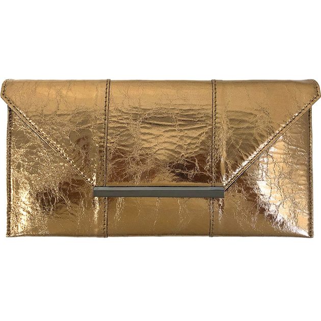 Gold Women's Metal Clutch - Image 2