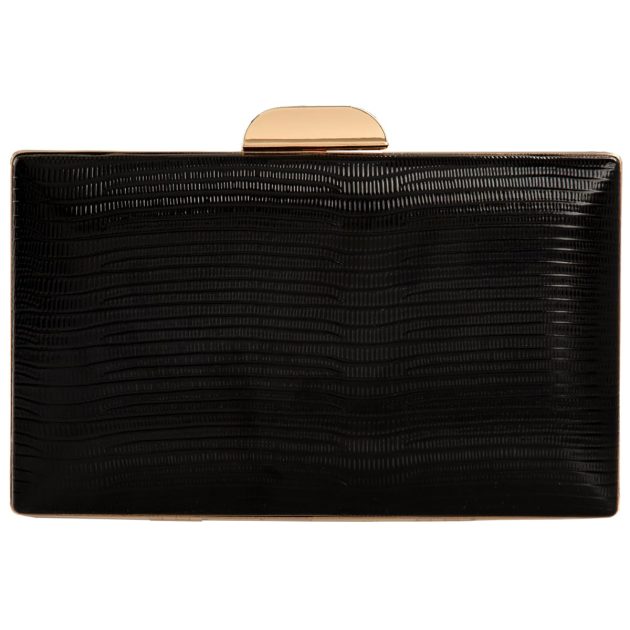 Black metal hardshell clutch - Image 5