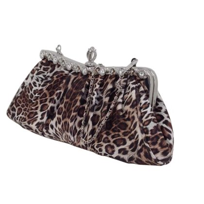 Leopard print clutch