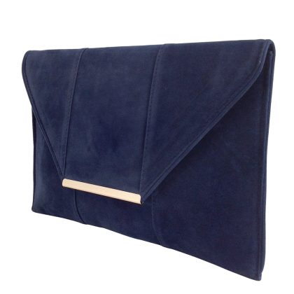 Women's Faux Suede Envelope Clutch