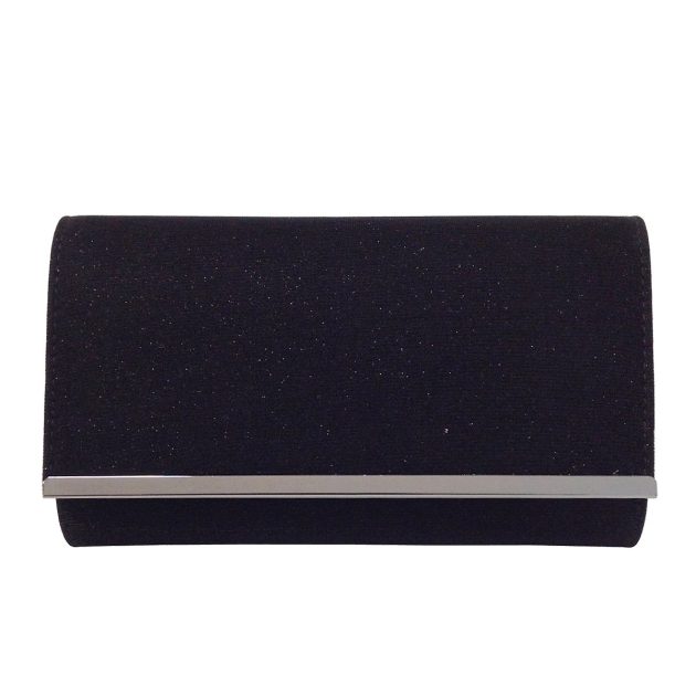 Black shiny evening clutch - Image 2
