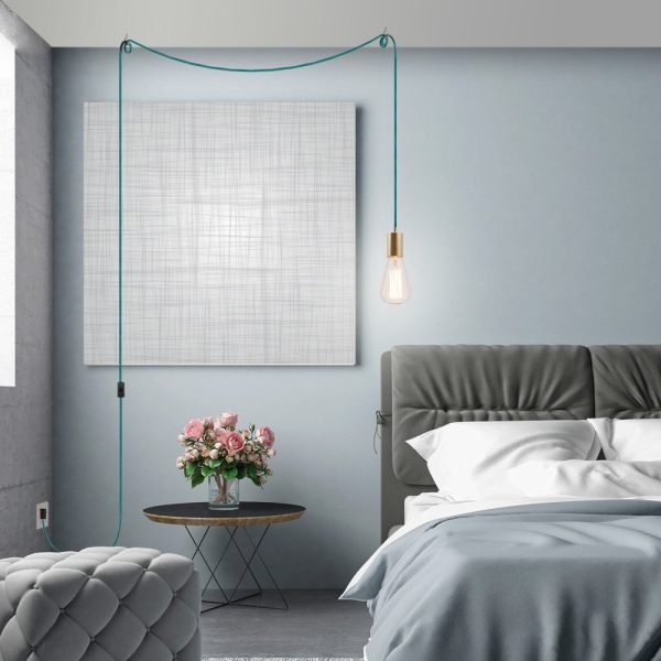 Single light inserted exposed chandelier - Image 3