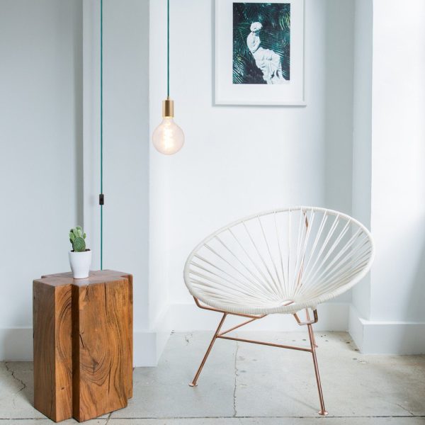 Single light inserted exposed chandelier - Image 2