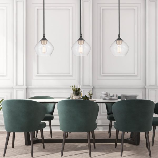 Transparent glass single head chandelier - Image 6