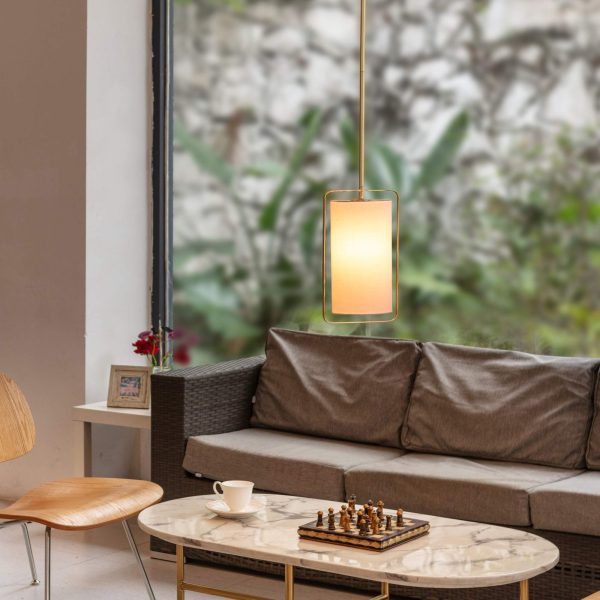 White and gold chandelier - Image 3