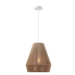 Hemp rope single head chandelier