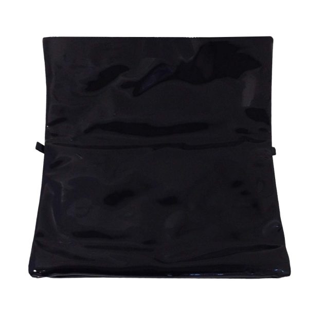 Black Basic Folding Clutch - Image 4