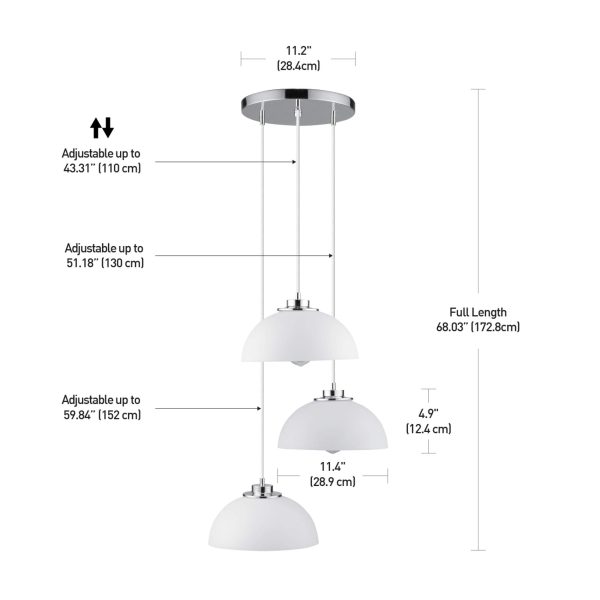 Three-head stacked chandelier - Image 7