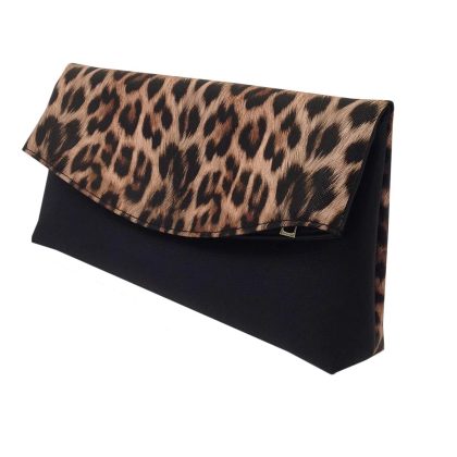 Women's Synthetic Leather Leopard Clutch