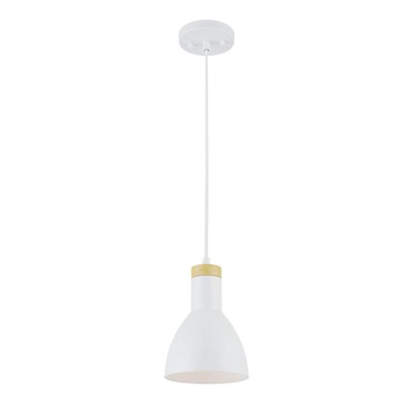 Matte wood grain decorative single head chandelier
