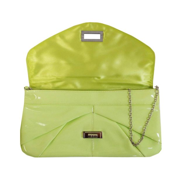 Green Metal Mesh Clutch - Image 3