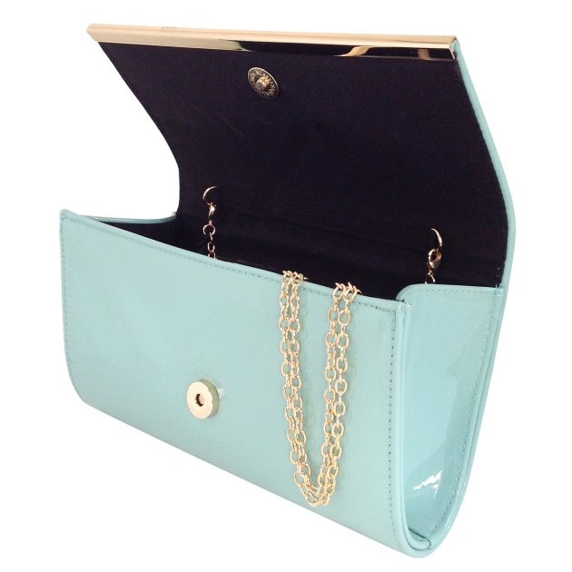 Faux Patent Glossy Candy Clutch - Image 4