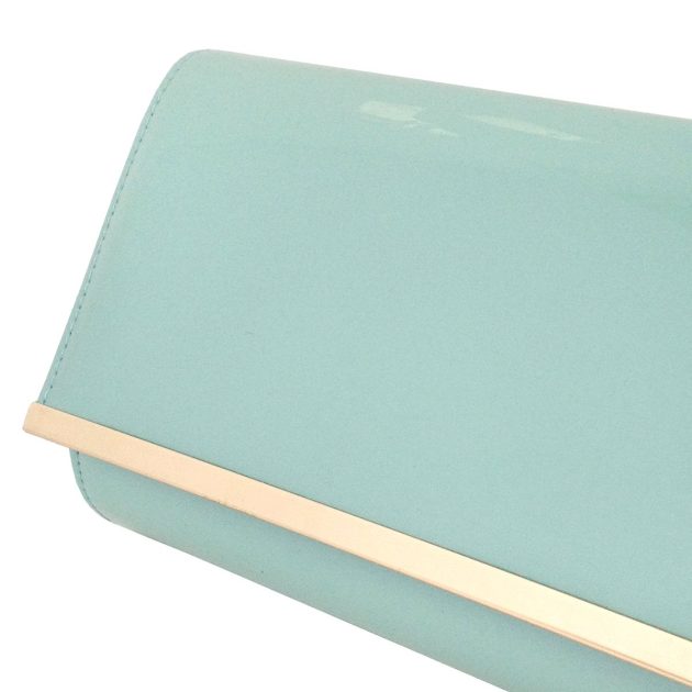 Faux Patent Glossy Candy Clutch - Image 3