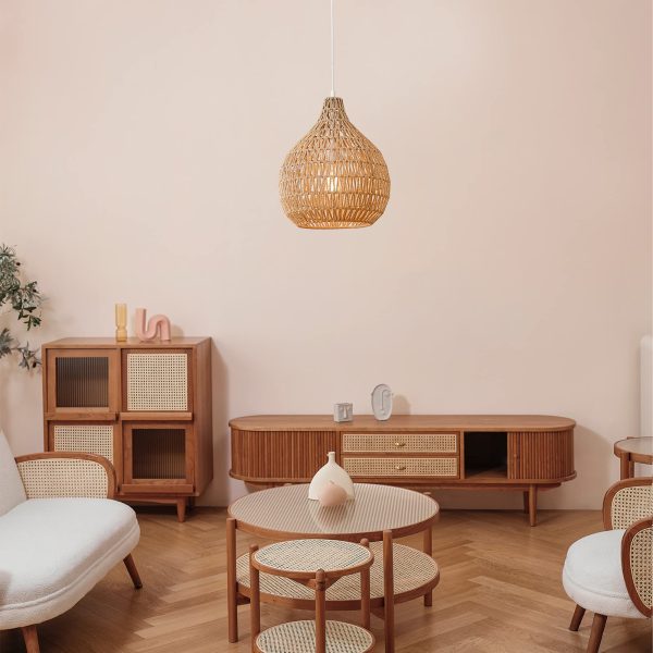 Single head chandelier hemp rope lampshade - Image 6