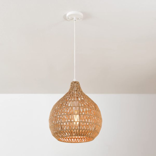 Single head chandelier hemp rope lampshade - Image 2