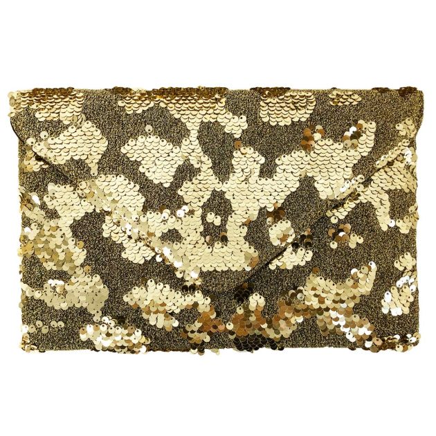 Flat Sequin Envelope Clutch - Image 2