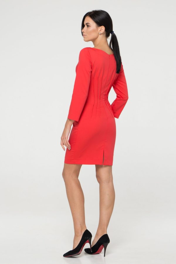 Red waist dress - Image 4