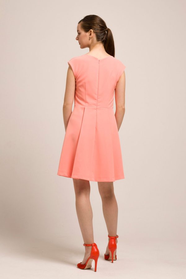 Vibrant pink and orange dress - Image 6