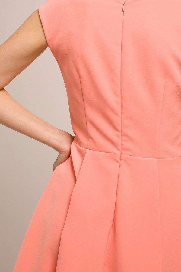 Vibrant pink and orange dress - Image 5