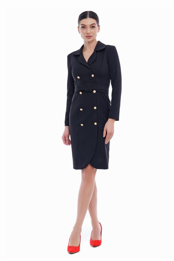 Black and gold suit dress - Image 8