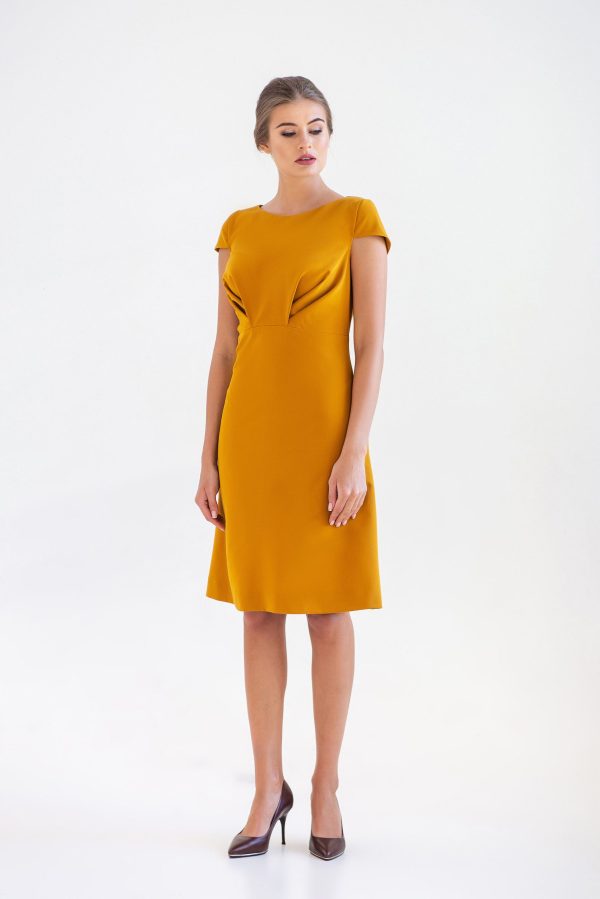 Sunset Gold Waist Dress
