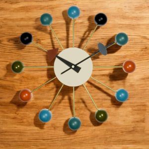 A unique wall clock with an artistic design