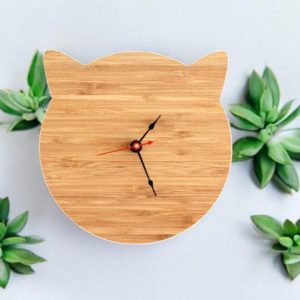 Cat Head Wall Clock