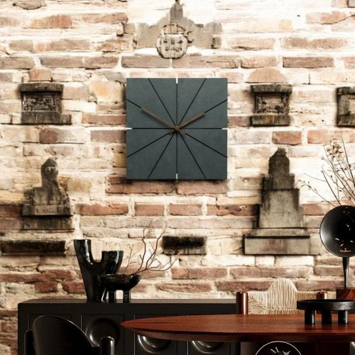 Creative Geometric Black Modern Wall Clock