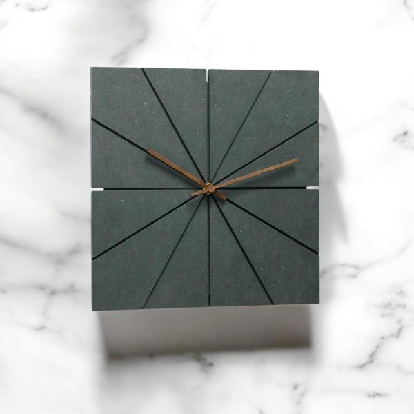 Creative Geometric Black Modern Wall Clock - Image 4