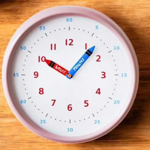Fresh and Cute Pink Wall Clock