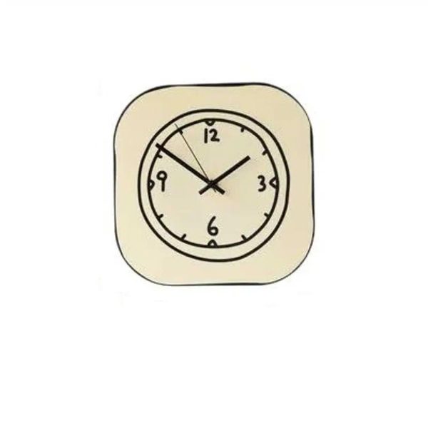 Square Wall Clock with Graffiti Effect - Image 3