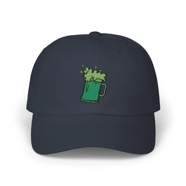Green beer embroidered baseball cap - Image 4