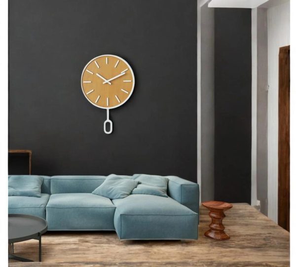 Wall clock with a simple pendulum - Image 2