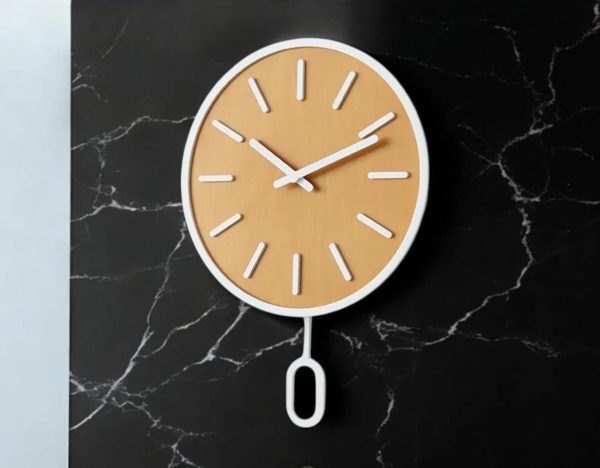 Wall clock with a simple pendulum - Image 3